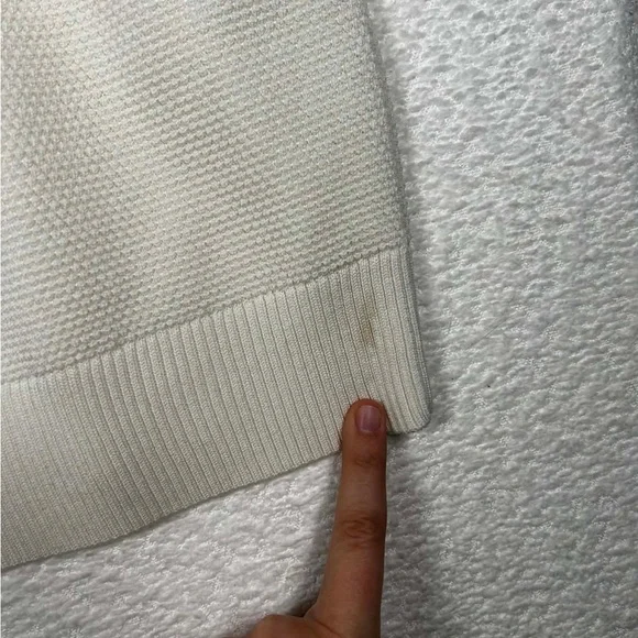 Nine West Cream Textured Knit Puff Sleeve Sweater Top | XXL - Picture 8 of 8